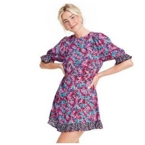 NWOT Rixo x Target Floral Mini Dress Size 4